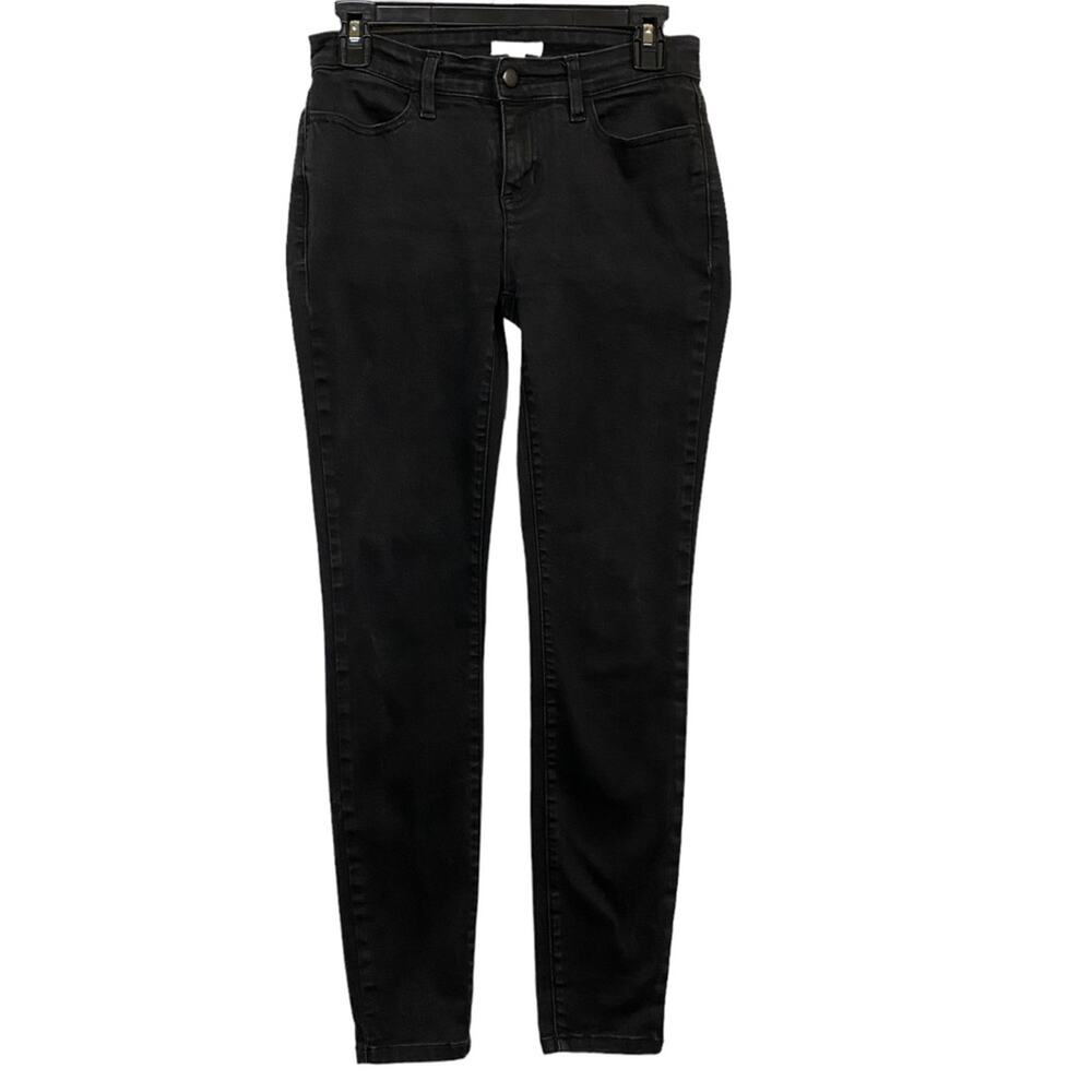 Eileen Fisher Women's Black Skinny Cotton Stretch Jeans Size 6 Petite